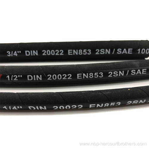 High Pressure Hydraulic Oil Resistant Rubber SAE 100R2 Hose